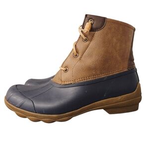 Sperry STS84628 Syren Gulf Women's Size 10 Waterproof Navy/Brown Duck Boots